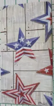 Three Decorative Hostess Napkins for Decoupage "Patriotic Barn Star"
