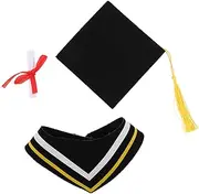 VILLFUL Bear Graduation Outfit Plush Doll DIY Graduation Clothing Soft Cotton Stuffed Animal Mini Bear Toy Grad
