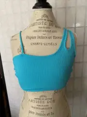 Wallflower NWT Assymetric Bikini/Swimsuit Top Wom XL Sun Protection-UPF 50
