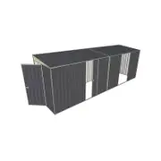 Build-a-Shed 1.5 x 6 x 2m Sliding Door Tunnel Shed with 3 Sliding Side Doors - Grey