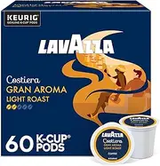 Lavazza Gran Aroma Single-Serve Coffee K-Cups for Keurig Brewer, Medium Espresso Roast, 10-Count Boxes (Pack of 6)