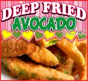 Deep fried Avocado DECAL Concession Food Truck Sticker S