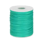54.6 Yards Hollow Pipe Rubber Cords 2mm Hollow Tube Medium Turquoise