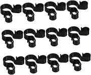 Cabilock 12Pcs Sturdy Candle Clips for Wine Bottles Double Safety Clips for Parties Convenient Cake and Candle Holders for Gatherings and Celebrations