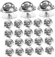 TEHAUX Stainless Steel Tie Tack Pin Locking Backs by Multi-purpose Pin Backs for Clothing Hats Badges