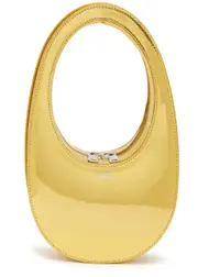 Coperni Swipe Mini Metallic Faux Leather top Handle bag - Gold ONE SIZE