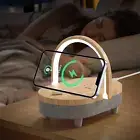 Bedside Table Lamp with Wireless Charger,4 in 1LED Bedside Lamp,Music Touch Lamp