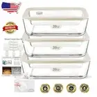 Eco-Friendly 39oz Borosilicate Glass Meal Prep Containers - Leakproof & BPA Free