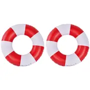 2x Swim Essentials Kids Inflatable Swim Ring Pool Floater 90cm Life Buoy 3-6y