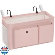 Edudif Bedside Caddy Bedside Organizer with Fixed Straps and Water Bottle Hol