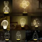3D Visual LED Small Table Night Light For Holiday Valentine's Day 5586 01