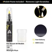 Touch Up Paint For Suzuki All Models 1VE Midnight Plum With Polish Paste