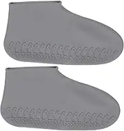 DECORNIJIA 1 Pair Rain Silicone Shoe Covers Slip Wearproof Galoshes for Men Women Thicken Design S Grey for Outdoor Activities Protection Against Rain and Mud
