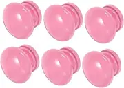 Wooden Handle for Drawer Wardrobe 6pcs Cabinet Door Pulls Sturdy and Decorative Knobs for Child's Room