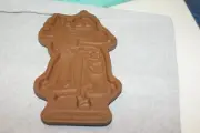 Longaberger Pottery Christmas Cookie Mold Kris Kringle 1991 Limited Edition