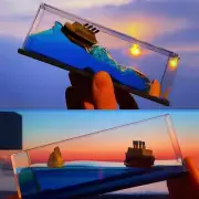 Floating Titanic Fluid Desktop Ornament Float Cruise Ship Fluid Drift Decoration