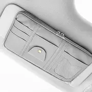 Car Sun Visor Organizer, SUV, Trucks, Multi-Pocket Visor Storage Pouch, Auto Interior Accessories for Cards Pens Sunglasses Document