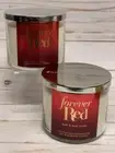 x2 Bath & Body Works Forever Red 3-Wick Candles