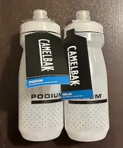 Genuine Camelbak Podium Water Bottle 2-Pack, White Speckle, 21oz, Brand New