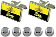 [Select Gifts] Shirt Dress Studs Tighina City Moldova Flag Cufflinks
