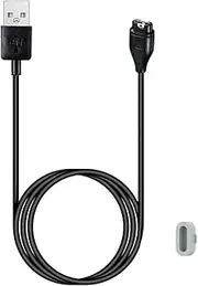 Kissmart Charger for Garmin Approach S10 S12 S40 S42 S44 S50 S60 S62 S70, Replacement Charging Cable Cord Plus a Grey Charger Port Anti Dust Plug for Garmin Approach Smart Watch