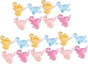 Toddmomy 20pcs Glowing Mini Dinosaur Figurines Resin Crafts for Bonsai Aquarium Miniature Gardens Cute Micro Landscape Decor Vivid Realistic Dinosaur Models