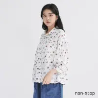 在飛比找momo購物網優惠-【non-stop】質樸刺蝟七分袖襯衫-2色