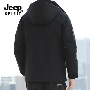 JEEP SPIRIT 正品羽絨服男中長款戶外冬季加厚保暖男士外套23新款「新年特惠」