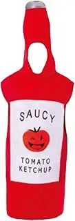 [Tadill] Ketchup Costume Halloween Portable Tomato Sauce Jumpsuit for Stage Performance