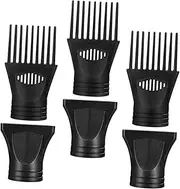 Complete Hair Dryer Accessory Kit Pcs Diffuser Brush Nozzles Nylon Safe Lightweight for Home Barber Shop