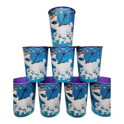 Frozen Disney HALLMARK Elsa Olaf Anna 8 Cup Set Birthday Party Kids New! 2015