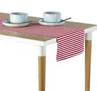 American Red Stripes Table Runners - 12"x72" or 14"x108"