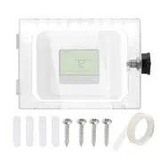 Thermostat Lock Box with Combination Lock Universal Clear Thermostat Cover Guard
