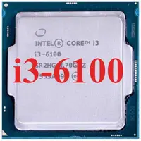 在飛比找蝦皮購物優惠-Cpu 英特爾酷睿 I3 6100 3.7 GHz I3-6