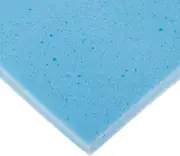 Temper Foam, 3/8" X 16" X 24", Self Adhesive Sheets, Blue, Medium Density, Case