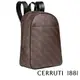 【Cerruti 1881】頂 級時尚 小牛皮 後背包 IAN系列(咖啡色 CEZA05000T)