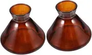 ERINGOGO 220ml Wide Mouth Essential Oil Diffuser Bottle Glass Aromatherapy Dispenser Easy Refill Home Fragrance Accessory