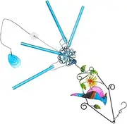 ORFOFE Birds Garden Decor Wind Chime Memorial Wind Bells Iron Craftwork Weatherproof Bells Pendant