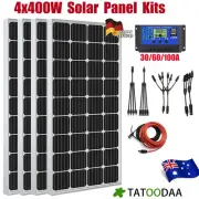 380W Mono Solar Panel Kits 12V 400W RV Caravan Camp Battery Charger Controller