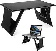 Generic Laptop Stand Laptop Stand Portable Lap Desk Car Tray Foldable Table Lap Desk Computer Table for Bed Black High Density Board