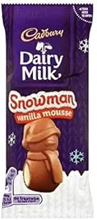 Cadbury Mousse Vanilla Snowman Chocolate, 30 Grams