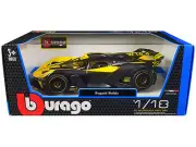 Bburago 11047Y Bugatti Bolide Yellow and Carbon Gray 1/18 Diecast Model Car
