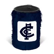 Carlton Blues AFL Fluffy Furry Stubby Holder Can Cooler