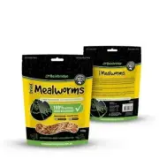 BAINBRIDGE DRIED MEALWORM FOR POULTRY BIRDS LIZARDS TURTLES FISH 100G