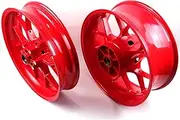 Red Front and Rear Wheel Rims Compatible with Honda CBR1000RR 2008-2016