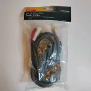 Radio Shack Gold 36 foot Shielded Stereo Audio Cable Cord Brand New Sealed