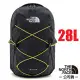 【The North Face】 新款 Jester 抗撕裂多功能減震透氣後背包28L /3VXF-P9B 黑黃 N