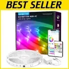 100ft Smart IC LED Strip Lights - App Controlled Color Changing for Home