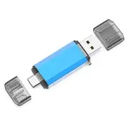 USB C Flash Drive 128GB 2 in 1 OTG USB 3.0/USB Type C Thumb Drive Dual Drive