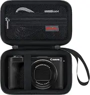 [Elonbo] Carrying Case for Canon PowerShot V1 Hybrid Camera, Digital Compact Camera Travel Storage Cover Bag Organizer Holder, Black